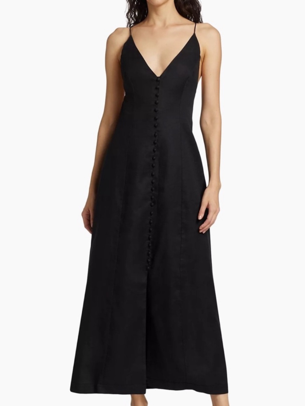 H&M Linen Blend button front dress